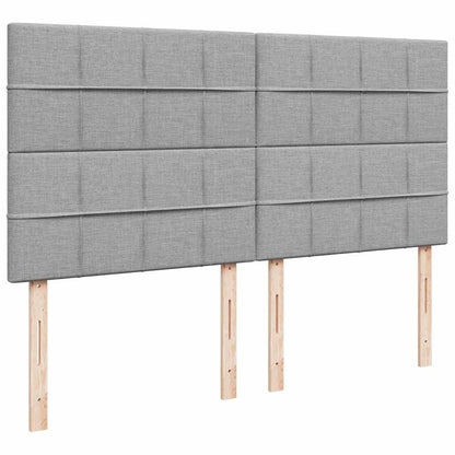 Ottoman bed met matras 180x200cm stof lichtgrijs