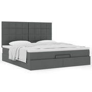 Ottoman bed met opbergruimte 180x200 cm donkergrijs