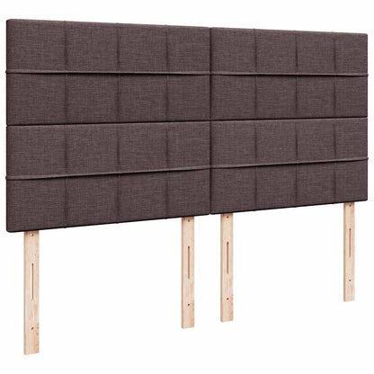 Ottoman bed met matrassen 200x200cm stof donkerbruin