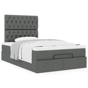 Ottoman bed met opbergruimte 120x190 cm donkergrijs