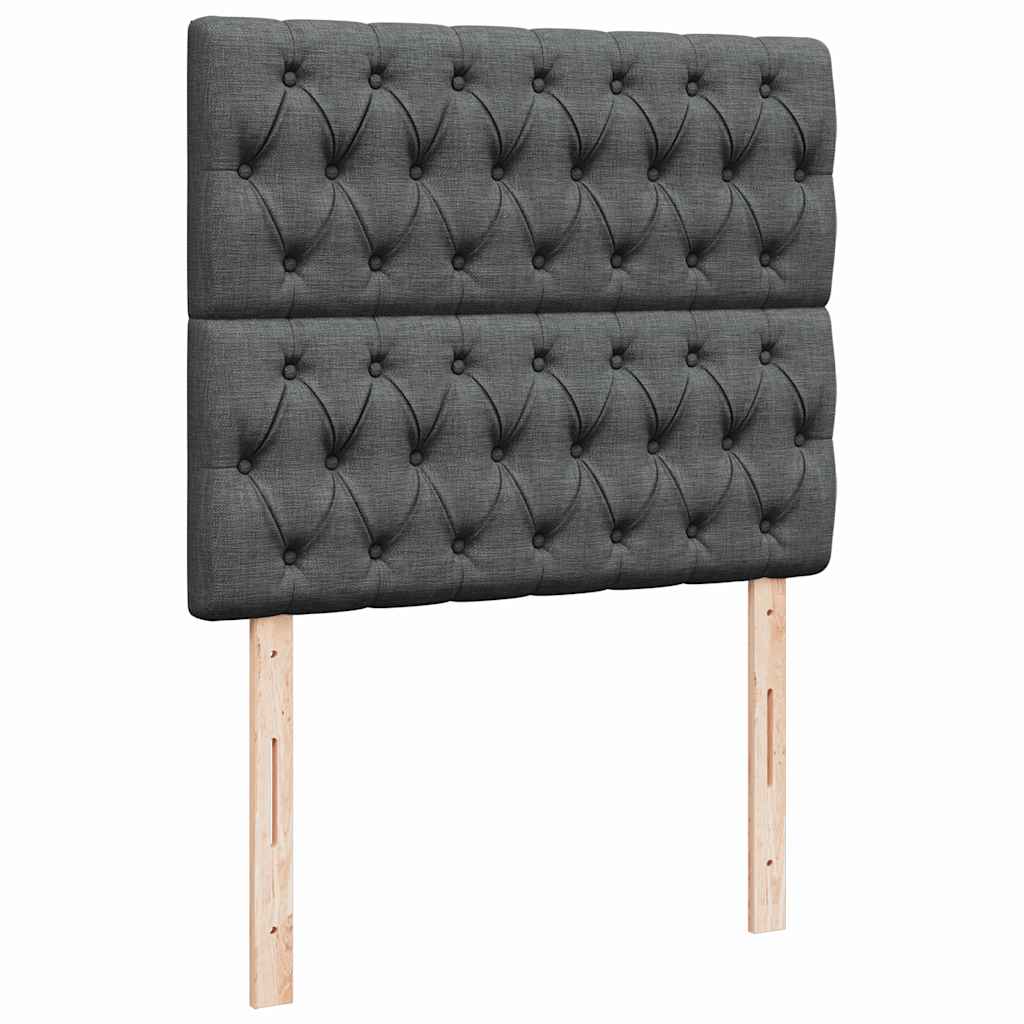Ottoman bed met matras 120x200cm stof donkergrijs