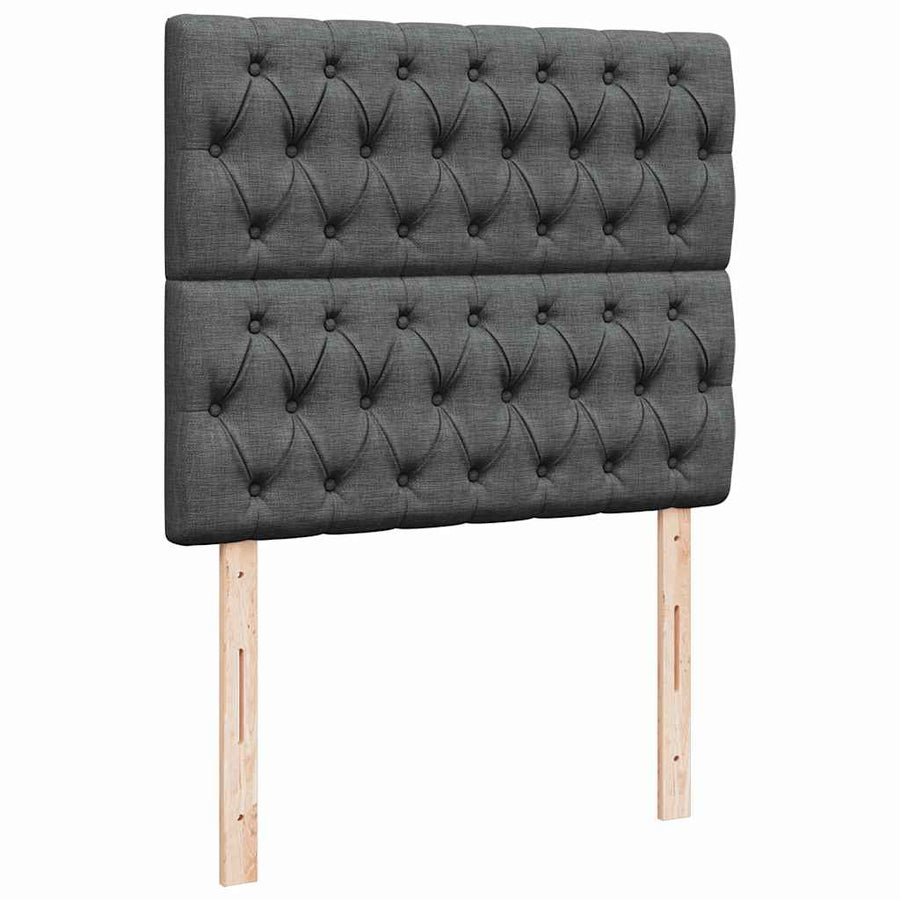 Ottoman bed met matras 120x200cm stof donkergrijs