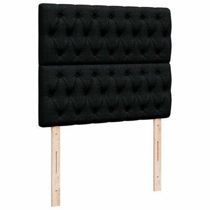 Ottoman bed met matras 120x200cm stof zwart