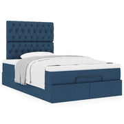 Ottoman bed met opbergruimte 120x200 cm blauw