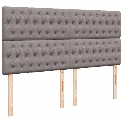 Ottoman bed met matras 160x200cm stof taupe