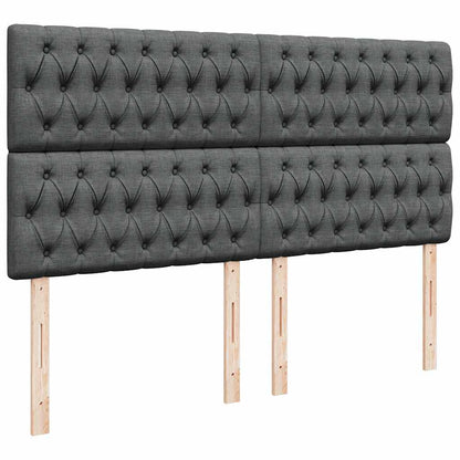 Ottoman bed met matras 180x200cm stof donkergrijs