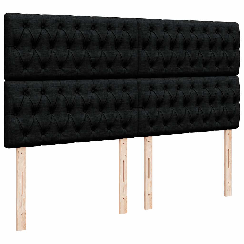 Ottoman bed met matras 180x200cm stof zwart