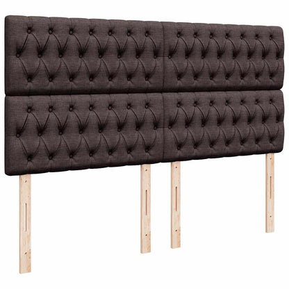 Ottoman Bed Met Matras 180X200Cm Stof Donkerbruin