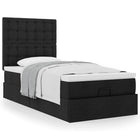 Ottoman bed met opbergruimte 90x190 cm zwart