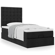 Ottoman bed met opbergruimte 90x190 cm zwart