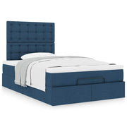 Ottoman bed met matras 120x190 cm blauw
