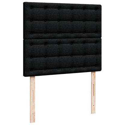 Ottoman bed met matras 120x200cm stof zwart