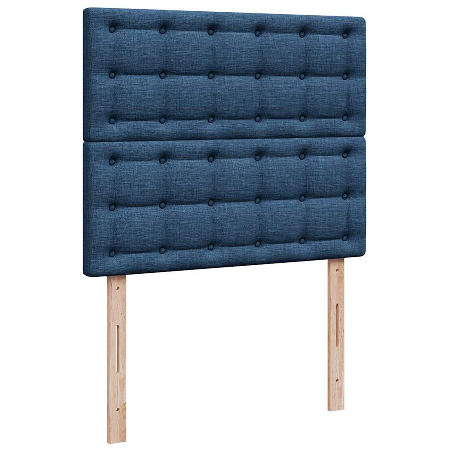 Ottoman bed met matras 120x200cm stof blauw