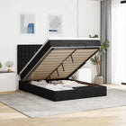 Ottoman bed met matras 140x190 cm zwart