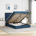 Ottoman bed met matras 140x190 cm blauw