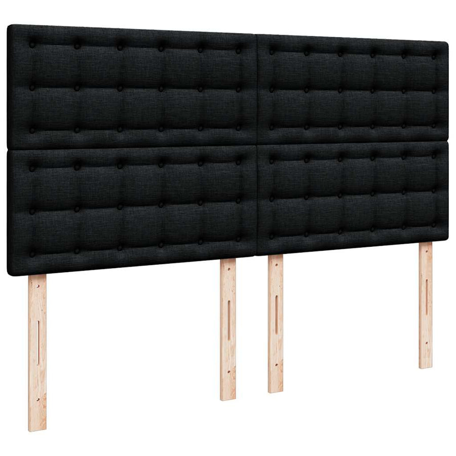 Ottoman bed met matras 180x200cm stof zwart