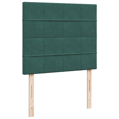 Ottoman bed met matrassen 120x200cm fluweel donkergroen