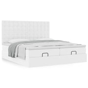 Ottoman bed met opbergruimte 200x200 cm kunstleer wit