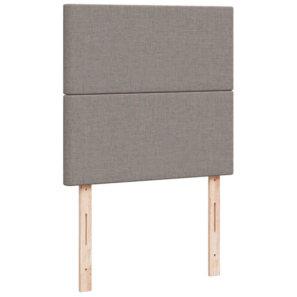 Ottoman bed met matrassen 160x200cm stof taupe