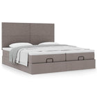Ottomaans bed 180x200 cm taupe met opbergruimte