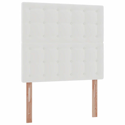 Ottoman bed met matras en LED's 80x200 cm kunstleer wit