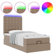 Ottoman bed met matras en LED's 90x190cm kunstleer