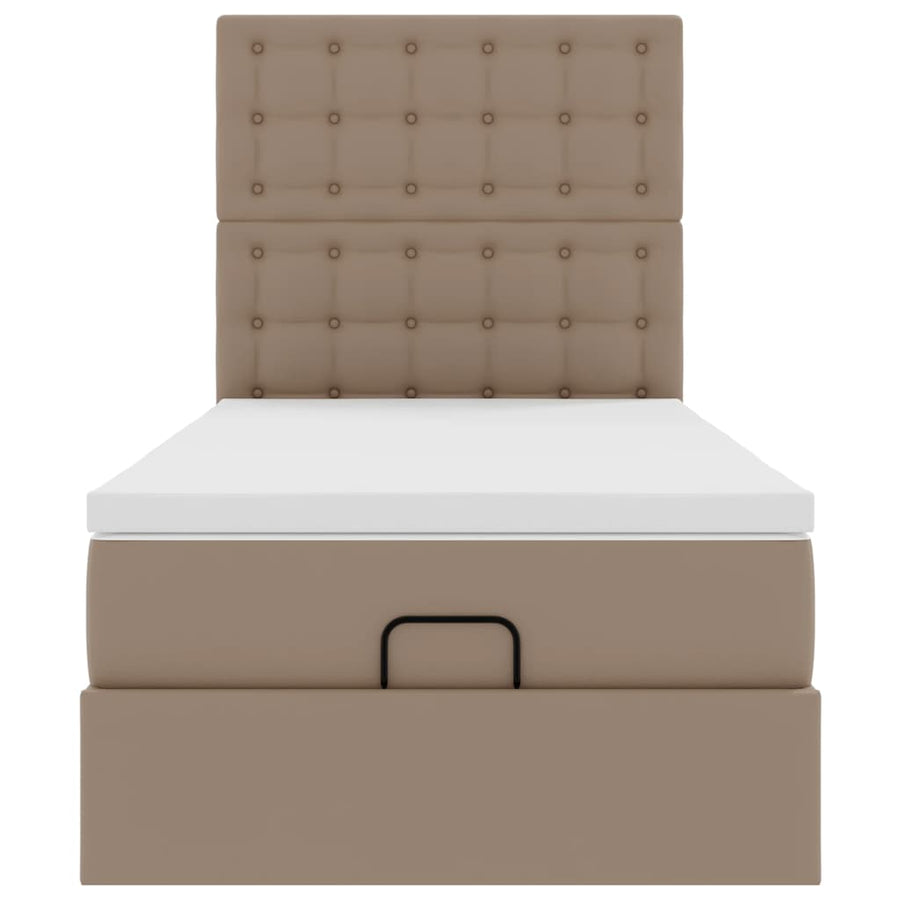 Ottoman bed met matras en LED's 90x190cm kunstleer