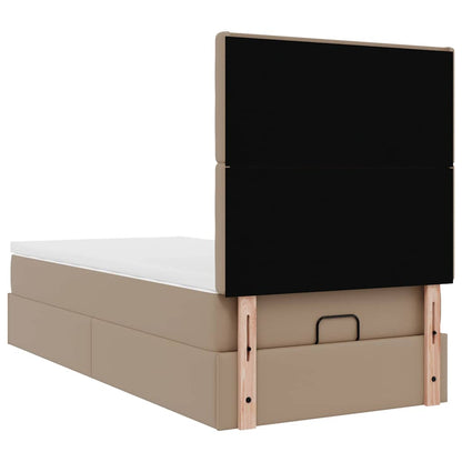 Ottoman bed met matras en LED's 90x190cm kunstleer