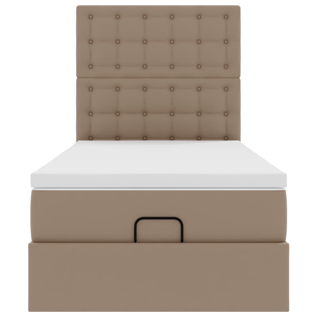 Ottoman bed met matras en LED's 100x200cm kunstleer