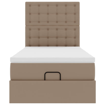 Ottoman bed met matras en LED's 100x200cm kunstleer
