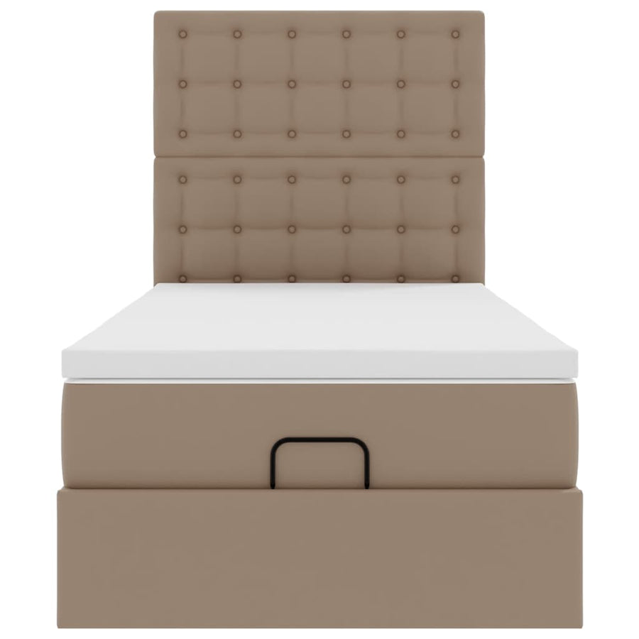Ottoman bed met matras en LED's 100x200cm kunstleer