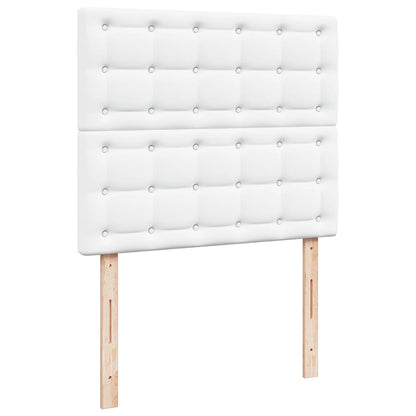 Ottoman bed met matras en LED's 120x190 cm kunstleer wit