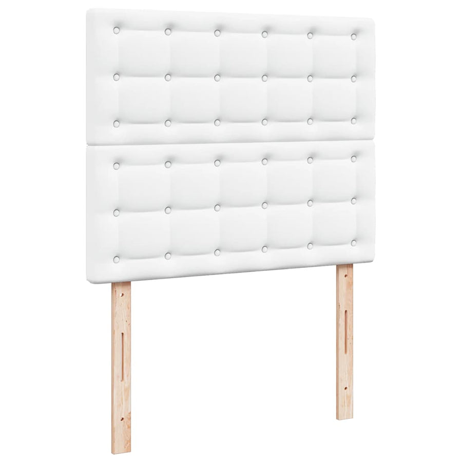 Ottoman bed met matras en LED's 120x190 cm kunstleer wit
