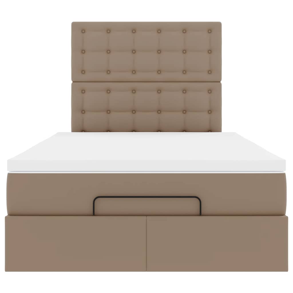 Ottoman bed met matras en LED's 120x190 cm kunstleer