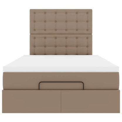Ottoman bed met matras en LED's 120x190 cm kunstleer