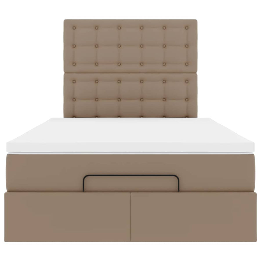 Ottoman bed met matras en LED's 120x190 cm kunstleer