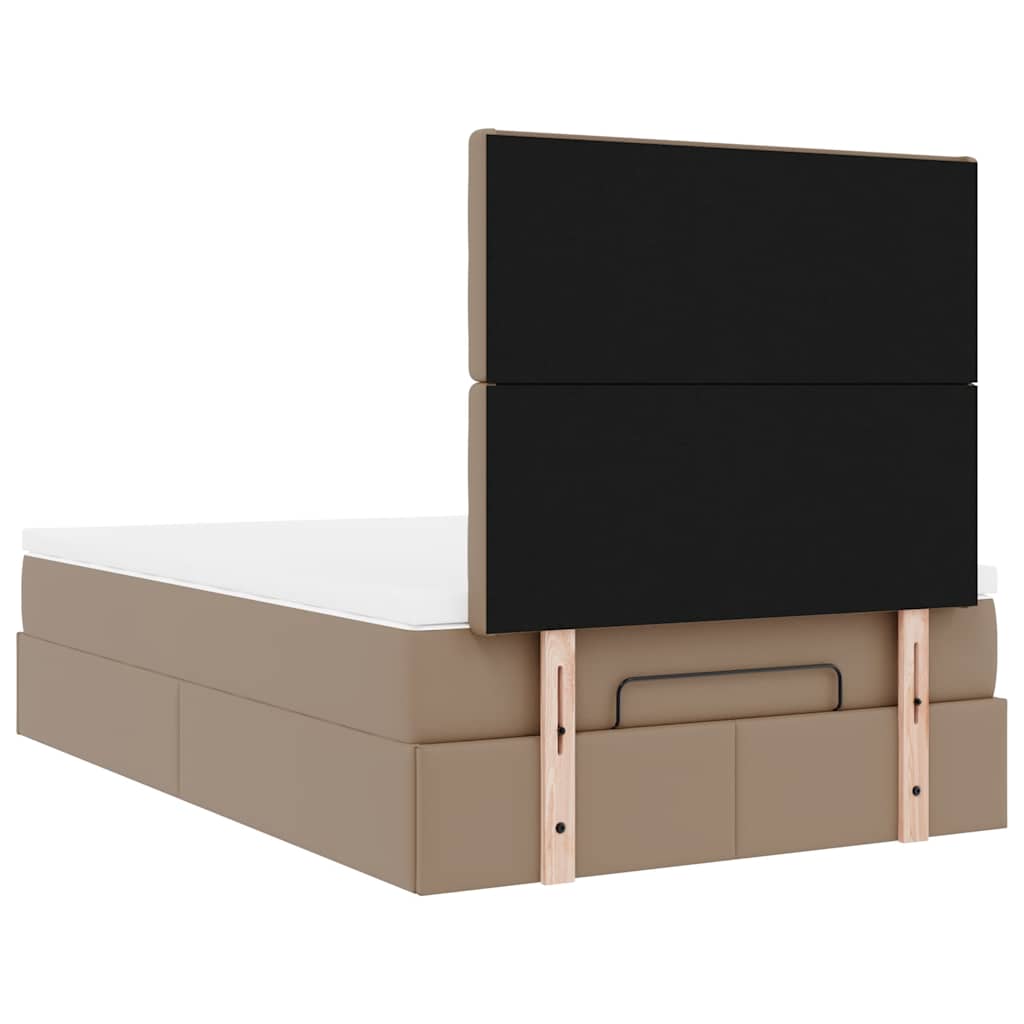 Ottoman bed met matras en LED's 120x190 cm kunstleer