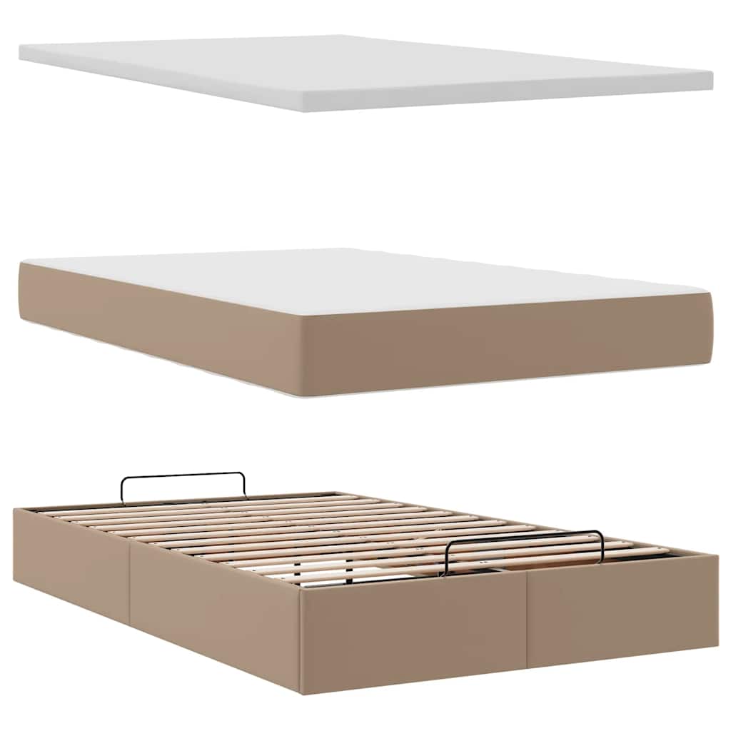 Ottoman bed met matras en LED's 120x200cm kunstleer