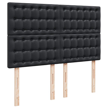 Ottoman bed met matras en LED's 140x190cm kunstleer zwart