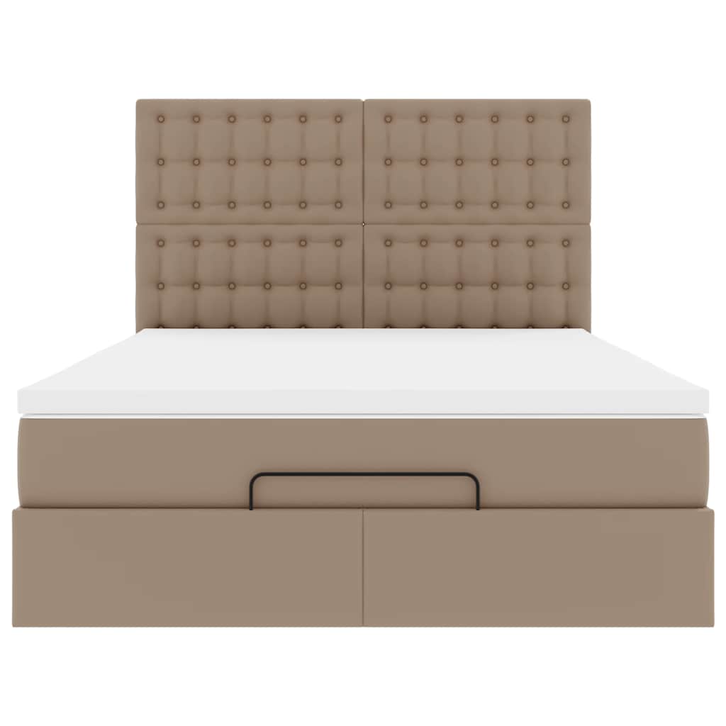 Ottoman bed met matras en LED's 140x190cm kunstleer