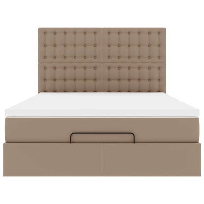 Ottoman bed met matras en LED's 140x190cm kunstleer