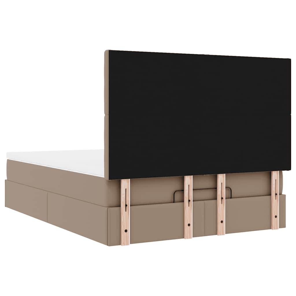 Ottoman bed met matras en LED's 140x190cm kunstleer