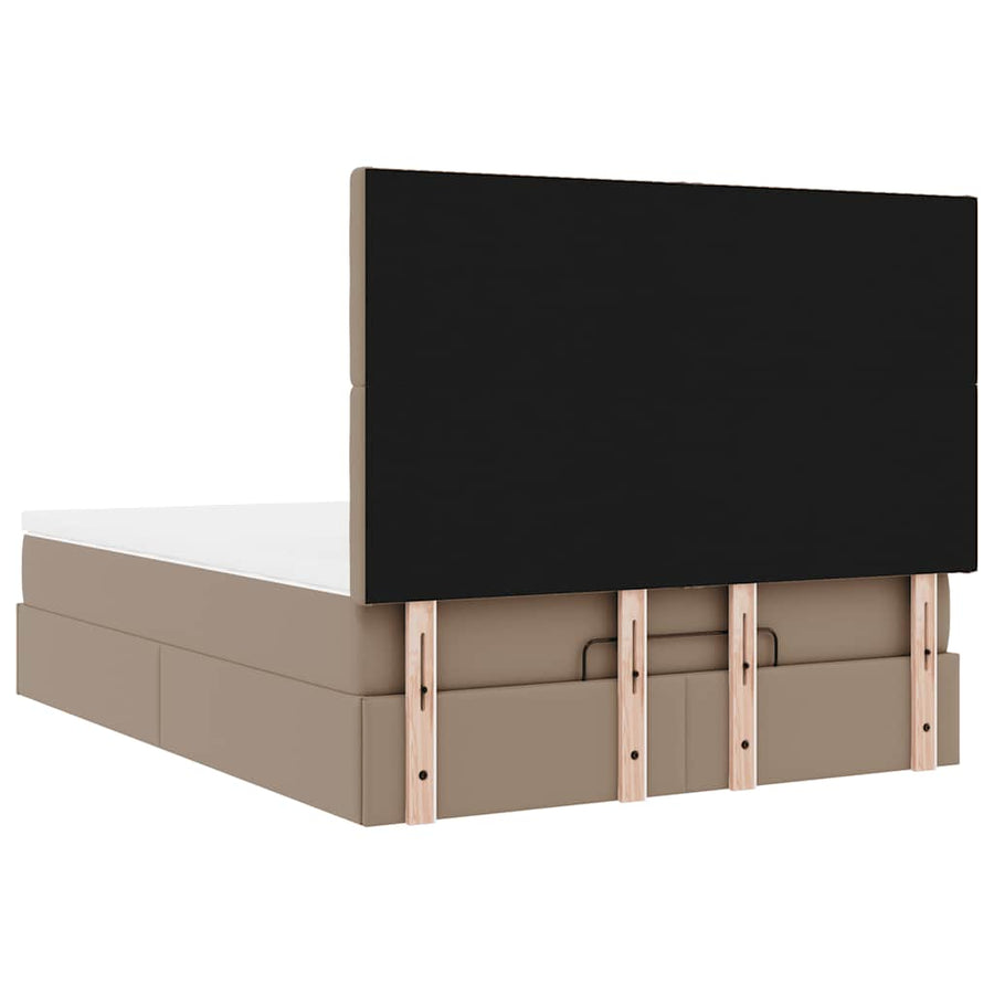 Ottoman bed met matras en LED's 140x190cm kunstleer