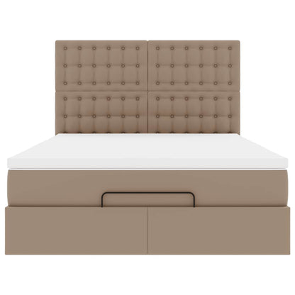 Ottoman bed met matras en LED's 140x200cm kunstleer