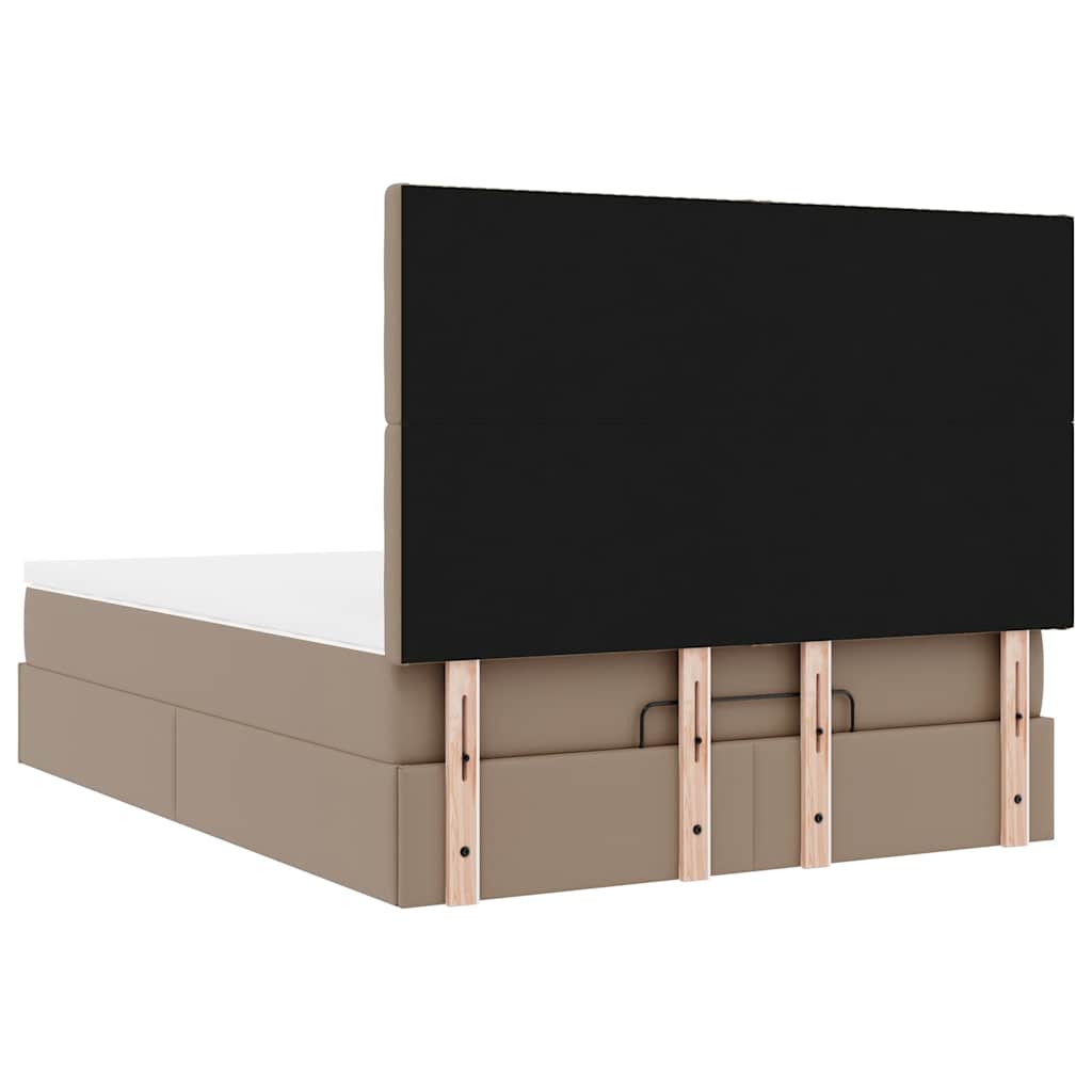 Ottoman bed met matras en LED's 140x200cm kunstleer