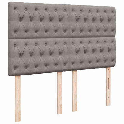 Ottoman Bed Met Matras En Led's 140X190Cm Stof 140 x 190 cm Taupe