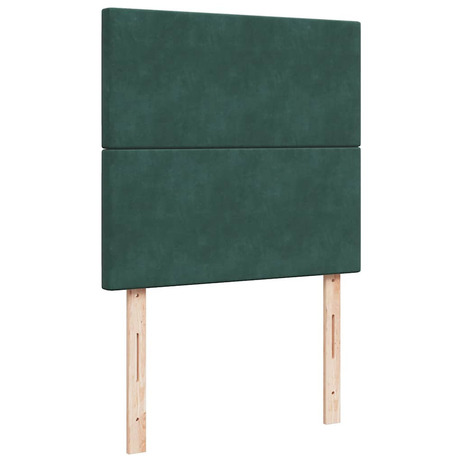Ottoman bed met matrassen en LED's 100x200cm fluweel