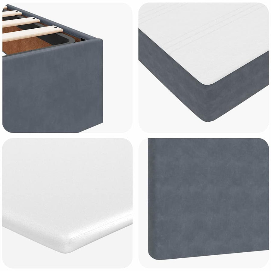 Ottoman bed met matrassen en LED's 120x190cm fluweel