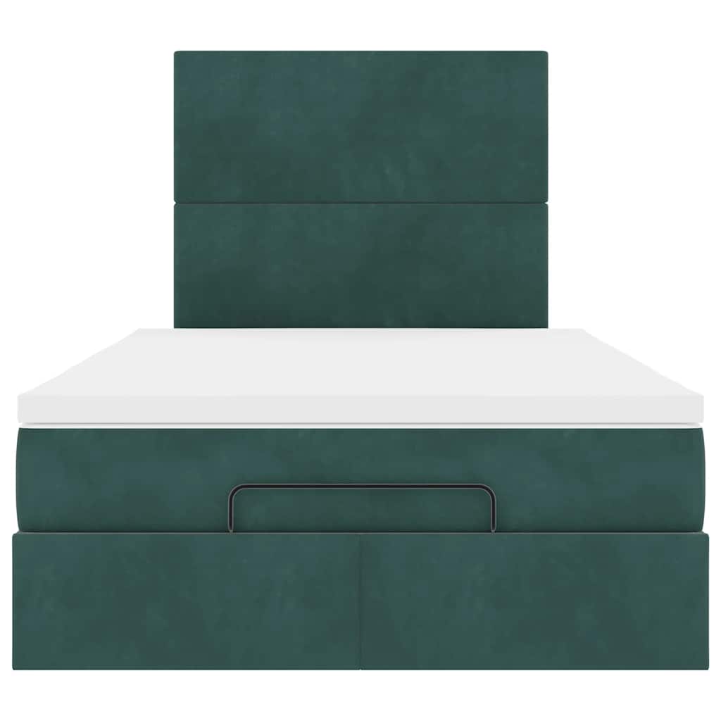 Ottoman bed met matrassen en LED's 120x190cm fluweel