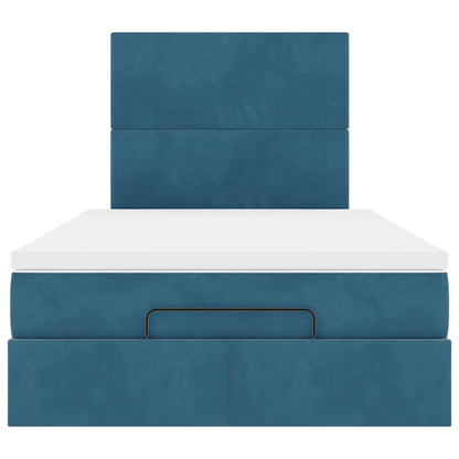 Ottoman bed met matrassen en LED's 120x190cm fluweel